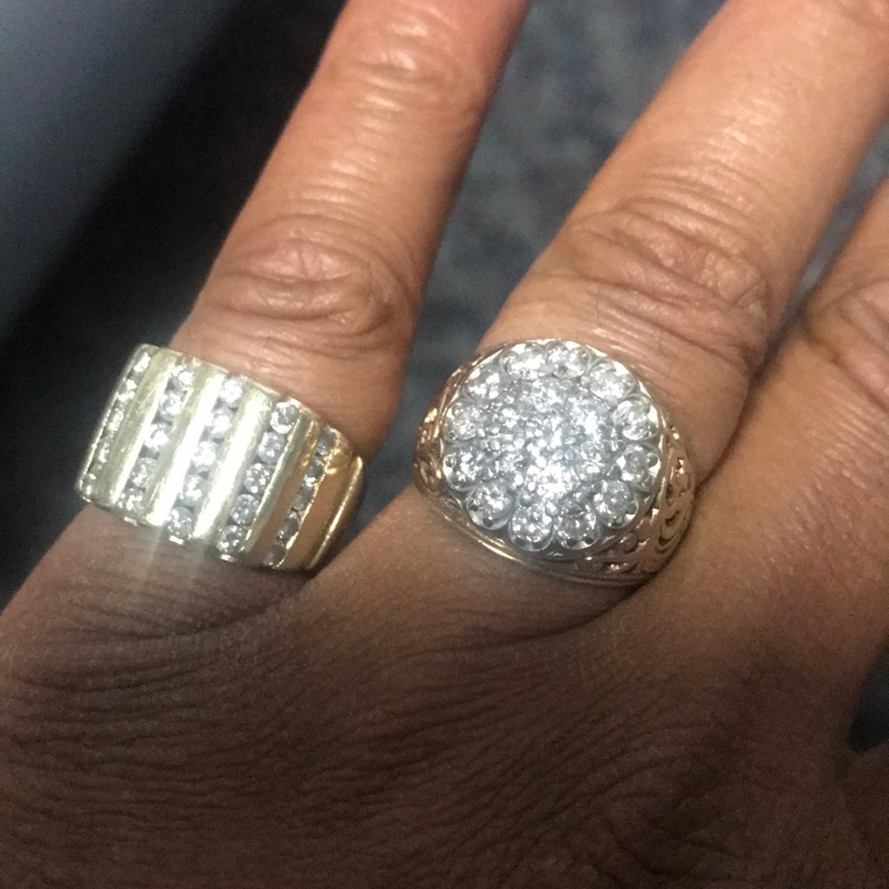 14k gold with real diamonds